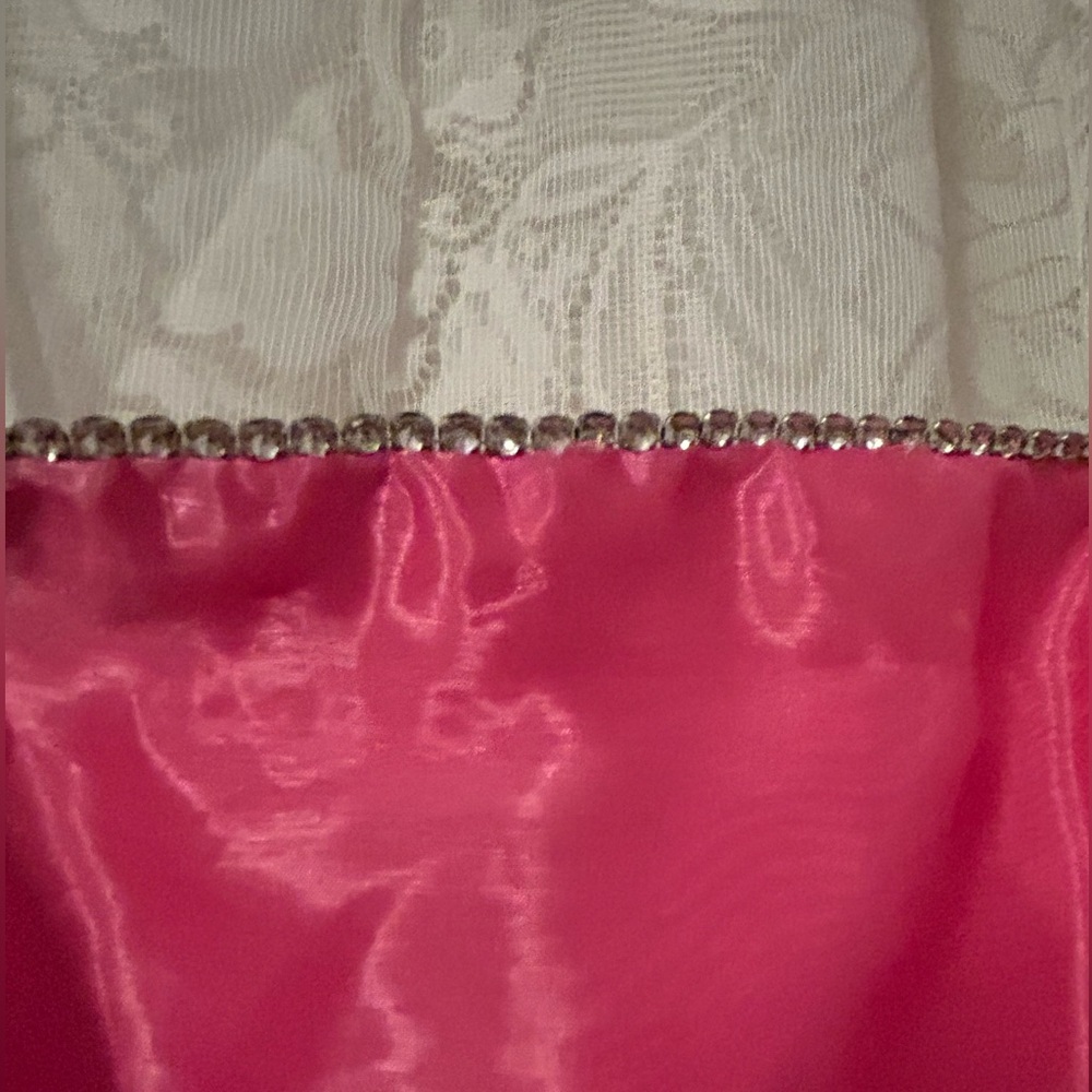Vintage Circa 2003 Y2K Organza Prom Dress Tulle Underskirt Fairycore Formal - Picture 4 of 16